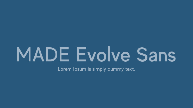 MADE Evolve Sans Font Family