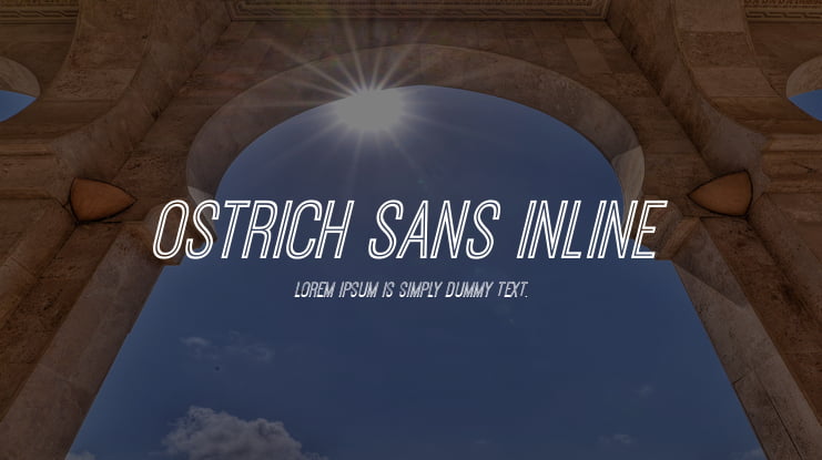 Ostrich Sans Inline Font Family