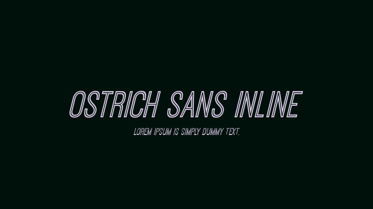 Ostrich Sans Inline Font Family