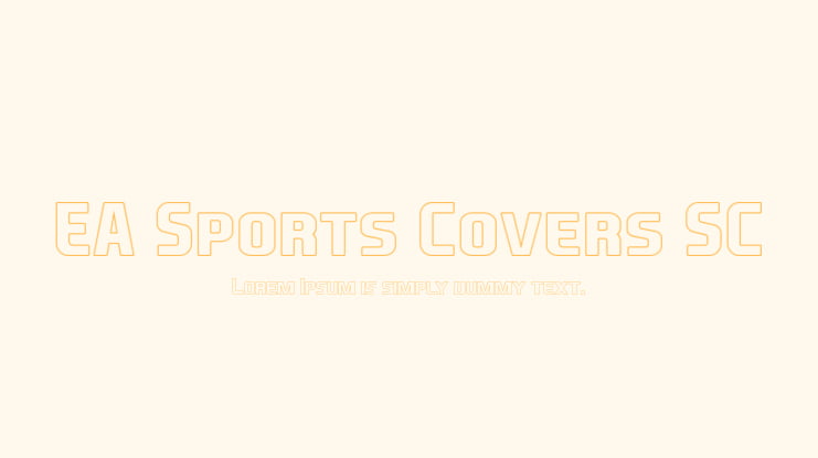 EA Sports Covers SC Font Family