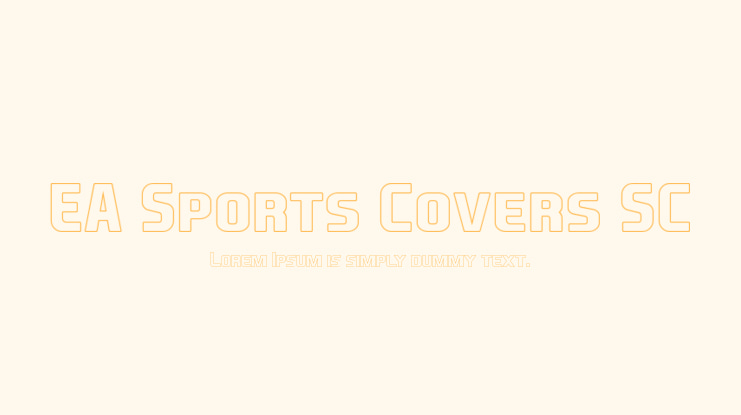 EA Sports Covers SC Font Family