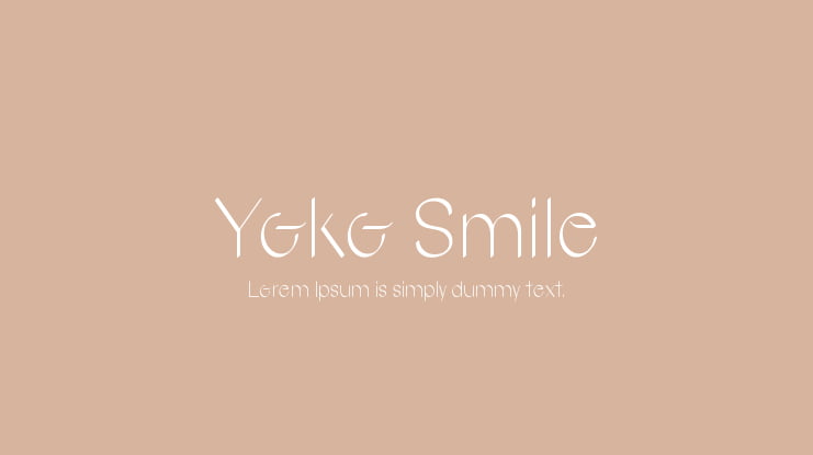 Yoko Smile Font