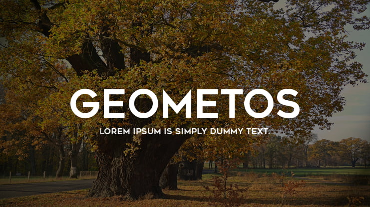 Geometos Font