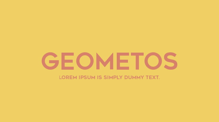 Geometos Font