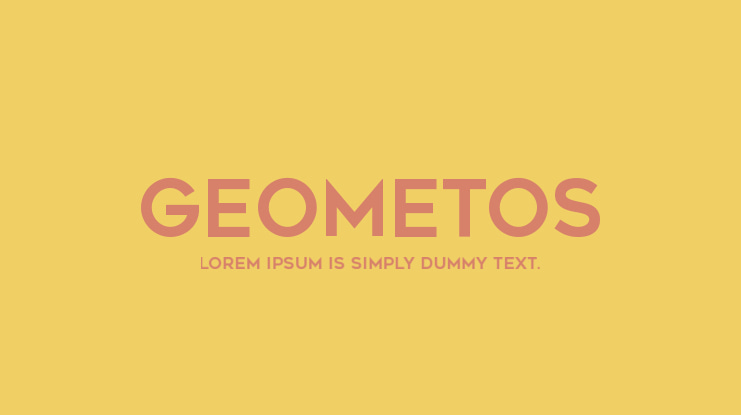 Geometos Font