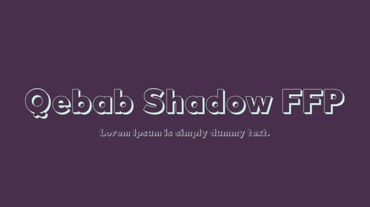 Qebab Shadow FFP Font