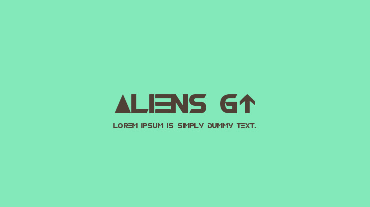 ALIENS GT Font