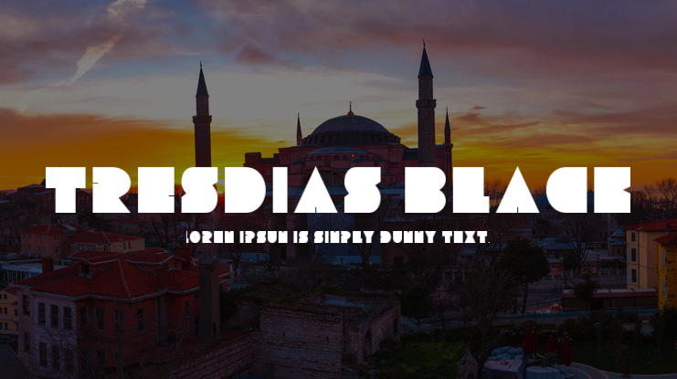 Tresdias Black Font