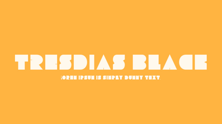 Tresdias Black Font