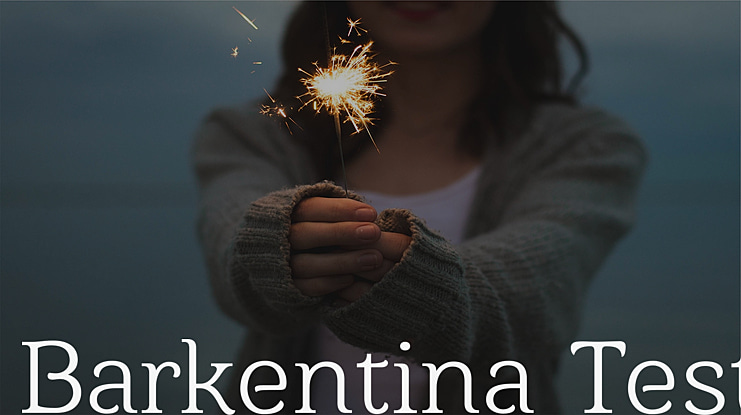 Barkentina Test Font