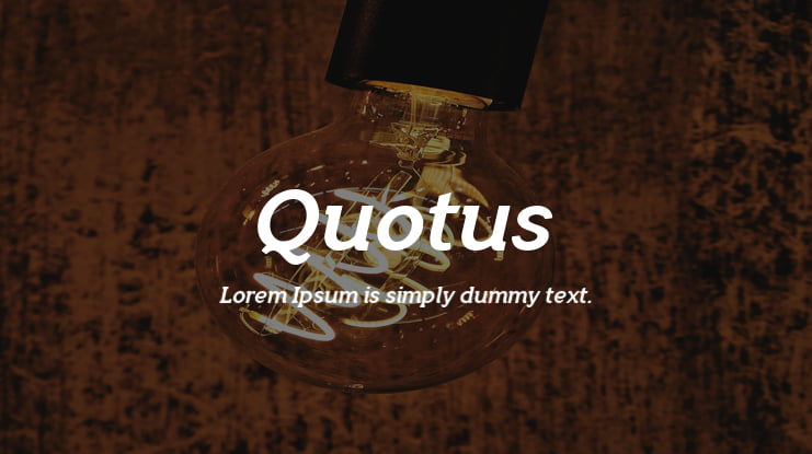 Quotus Font Family