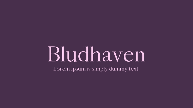 Bludhaven Font