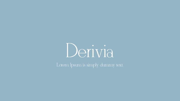 Derivia Font