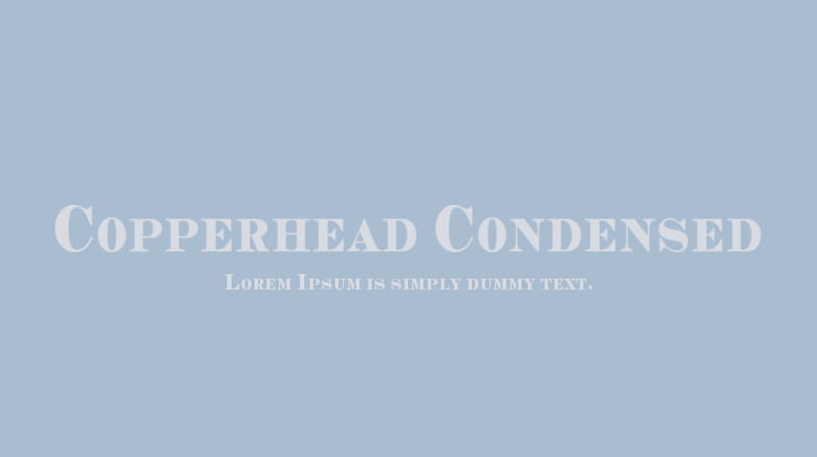 Copperhead Condensed Font