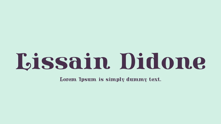 Lissain Didone Font Family