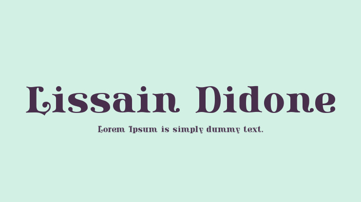 Lissain Didone Font Family