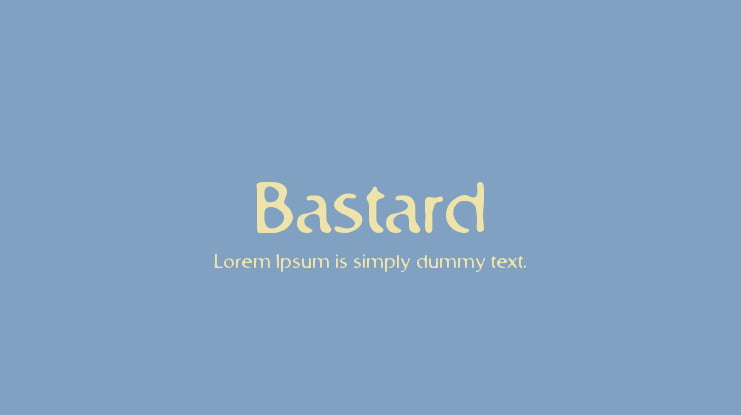 Bastard Font