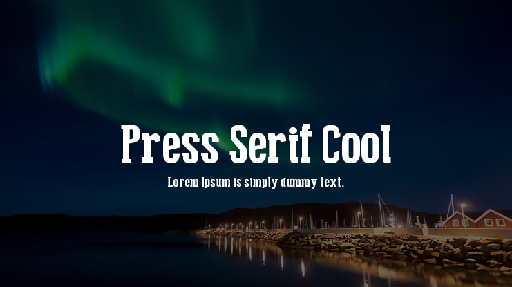 Press Serif Cool Font