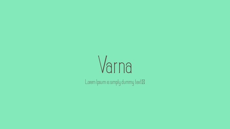 Varna Font