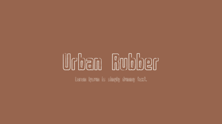 Urban Rubber Font