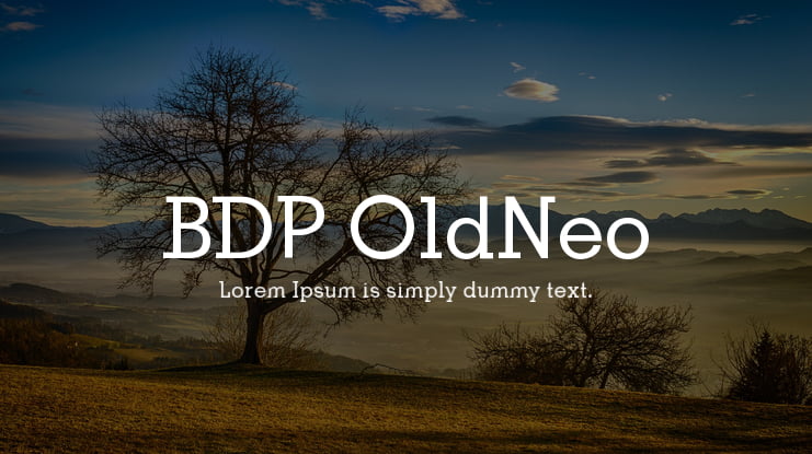 BDP OldNeo Font