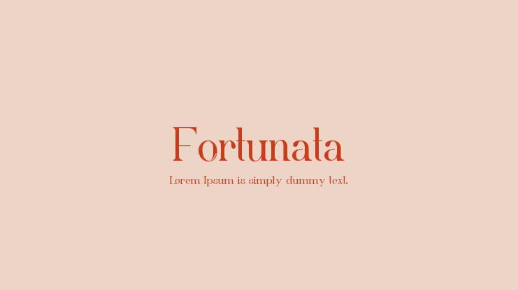 Fortunata Font