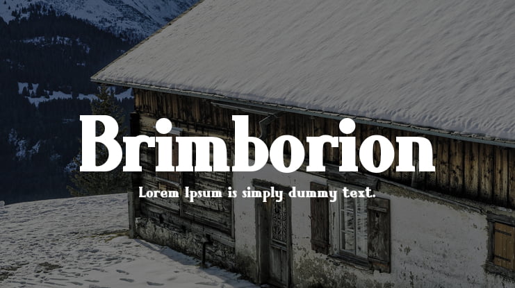 Brimborion Font Family