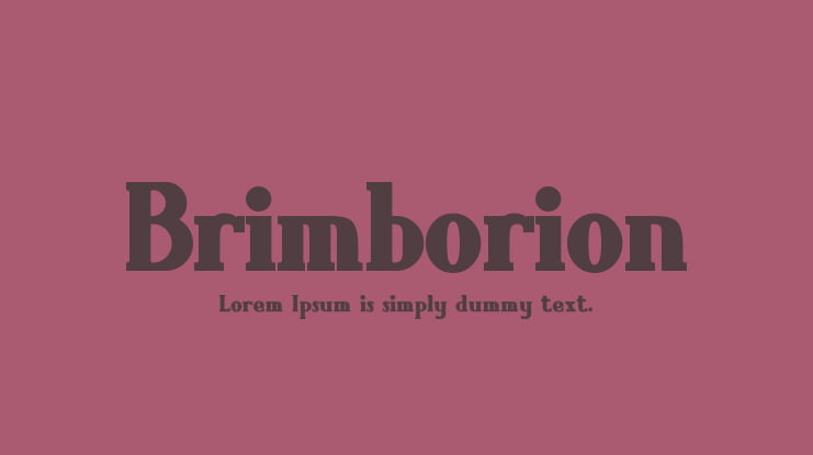 Brimborion Font Family