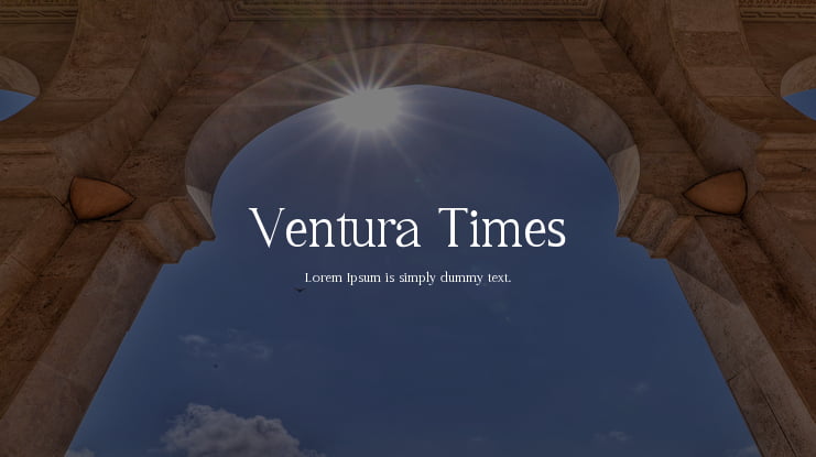 Ventura Times Font