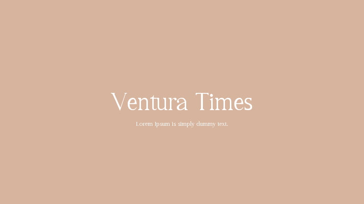 Ventura Times Font