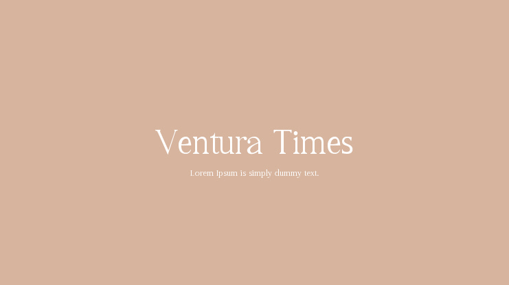 Ventura Times Font