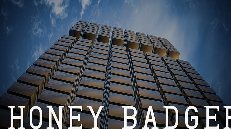 Honey Badger Font