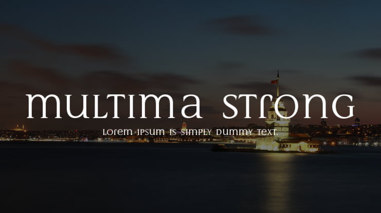 Multima Strong Font