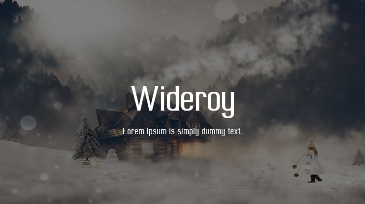 Wideroy Font