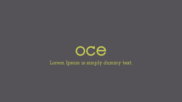 oce Font