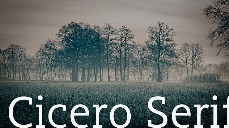 Cicero Serif Font