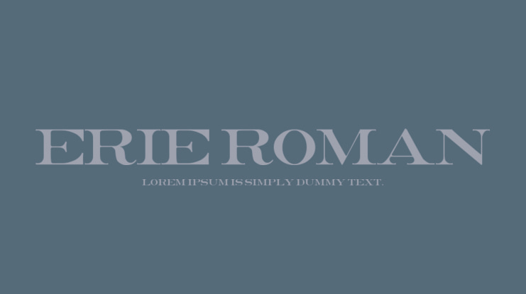 Erie Roman Font