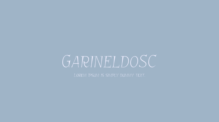 GarineldoSC Font Family