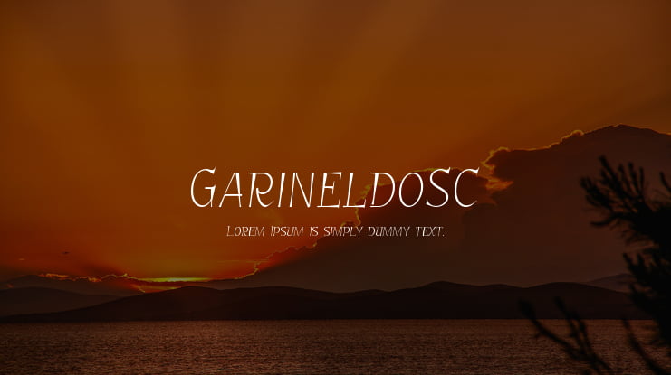 GarineldoSC Font Family