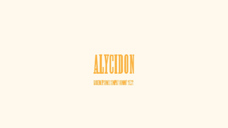 Alycidon Font