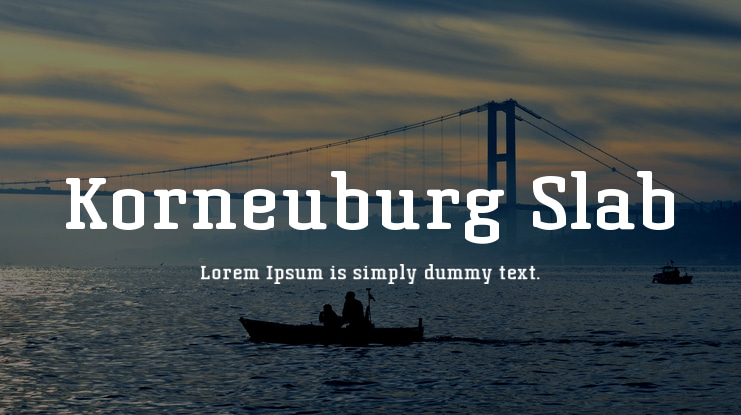 Korneuburg Slab Font Family