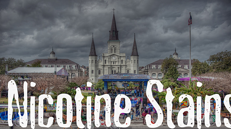 Nicotine Stains Font