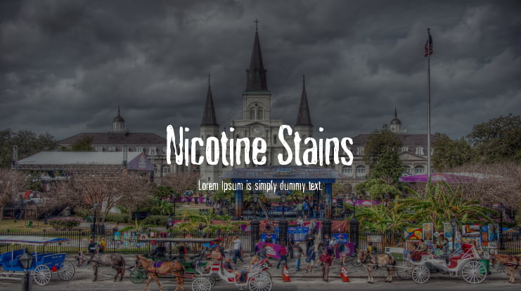Nicotine Stains Font