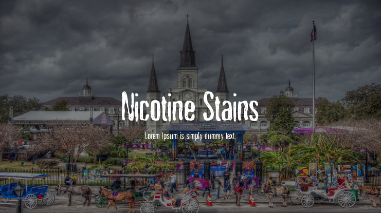 Nicotine Stains Font