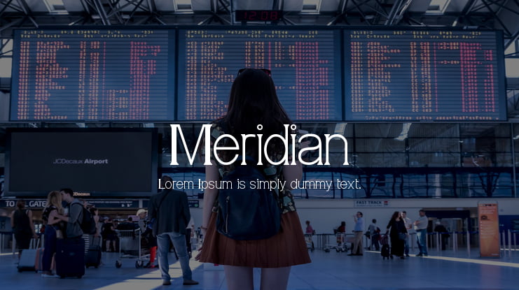 Meridian Font