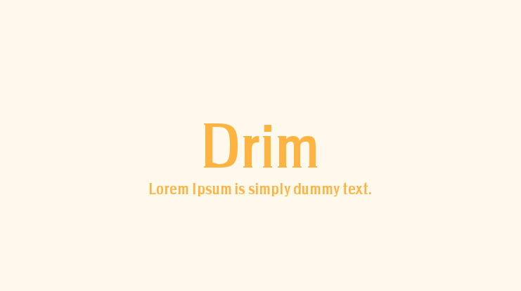 Drim Font