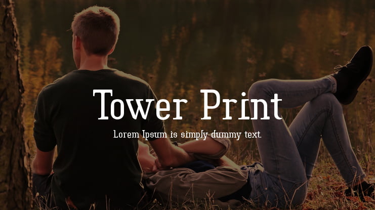 Tower Print Font