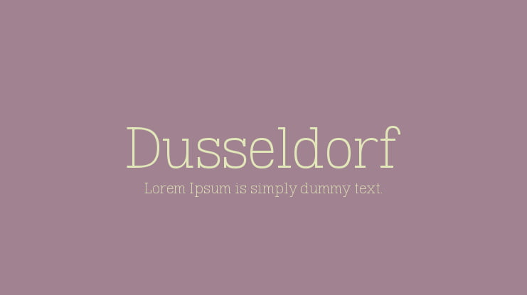 Dusseldorf Font