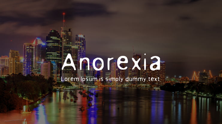 Anorexia Font