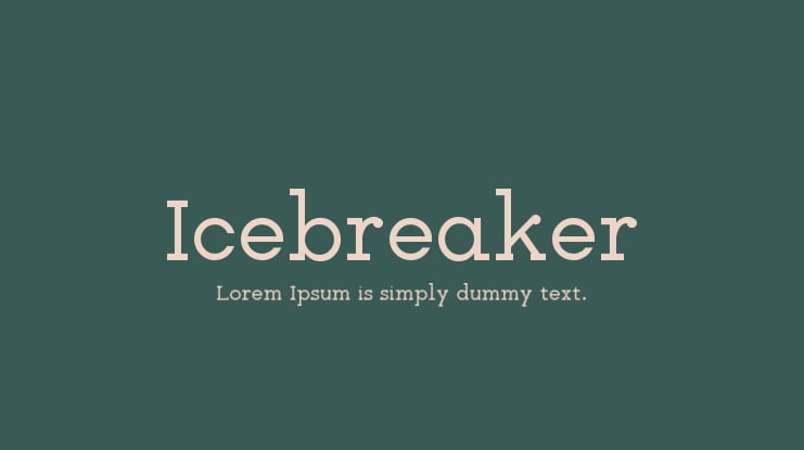 Icebreaker Font